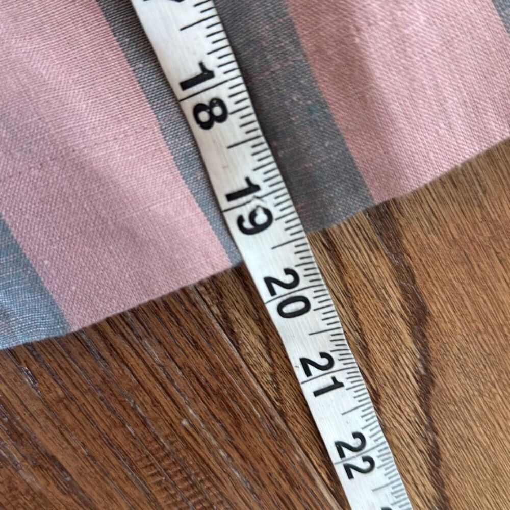 Madewell Pink and Gray Striped Short-Sleeve Button Front Blouse - Picture 5 of 10